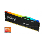 Kingston FURY Beast RGB - DDR5 - modulo - 16 GB - DIMM 288-PIN - 5200 MHz / PC5-41600 - CL36 - 1.25 V - senza buffer - on-die ECC - nero
